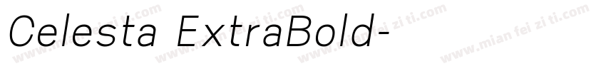 Celesta ExtraBold字体转换